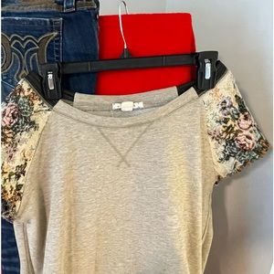 Brand: MEK Denim (Size 29/34)                            Blouse Size: Small